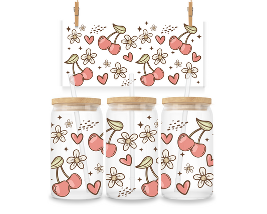 Gobelet - Halloween - Fleurs et cerises