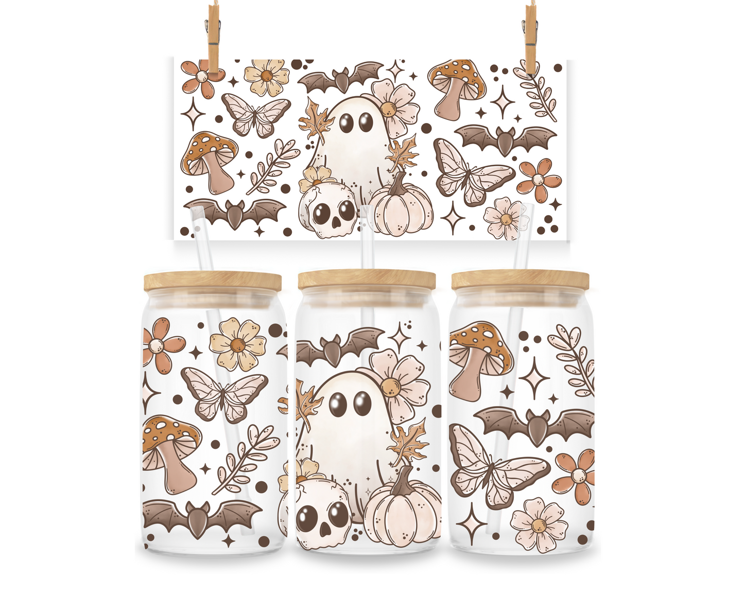 Gobelet - Halloween - Fantôme de la forêt - Neutre