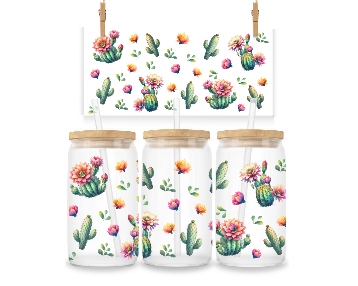 Gobelet - Cactus colorés