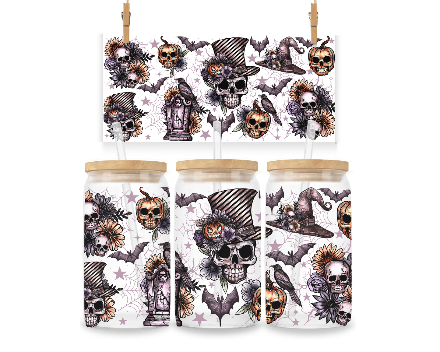 Gobelet - Halloween - Squelettes