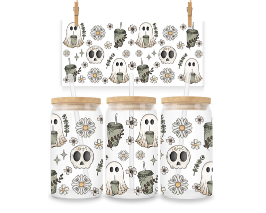 Gobelet - Automne - Squelettes, Fantômes et Cafés