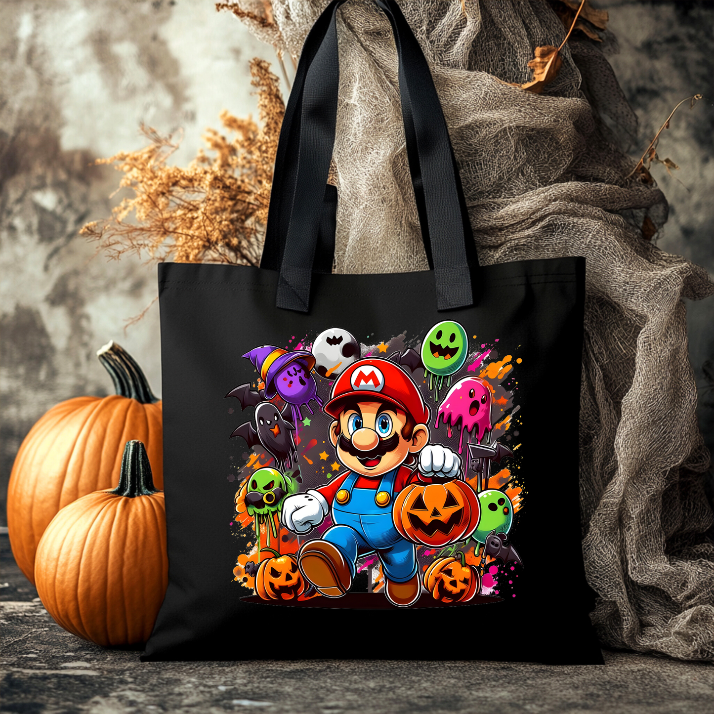 Sac d'Halloween réutilisable Mario 1