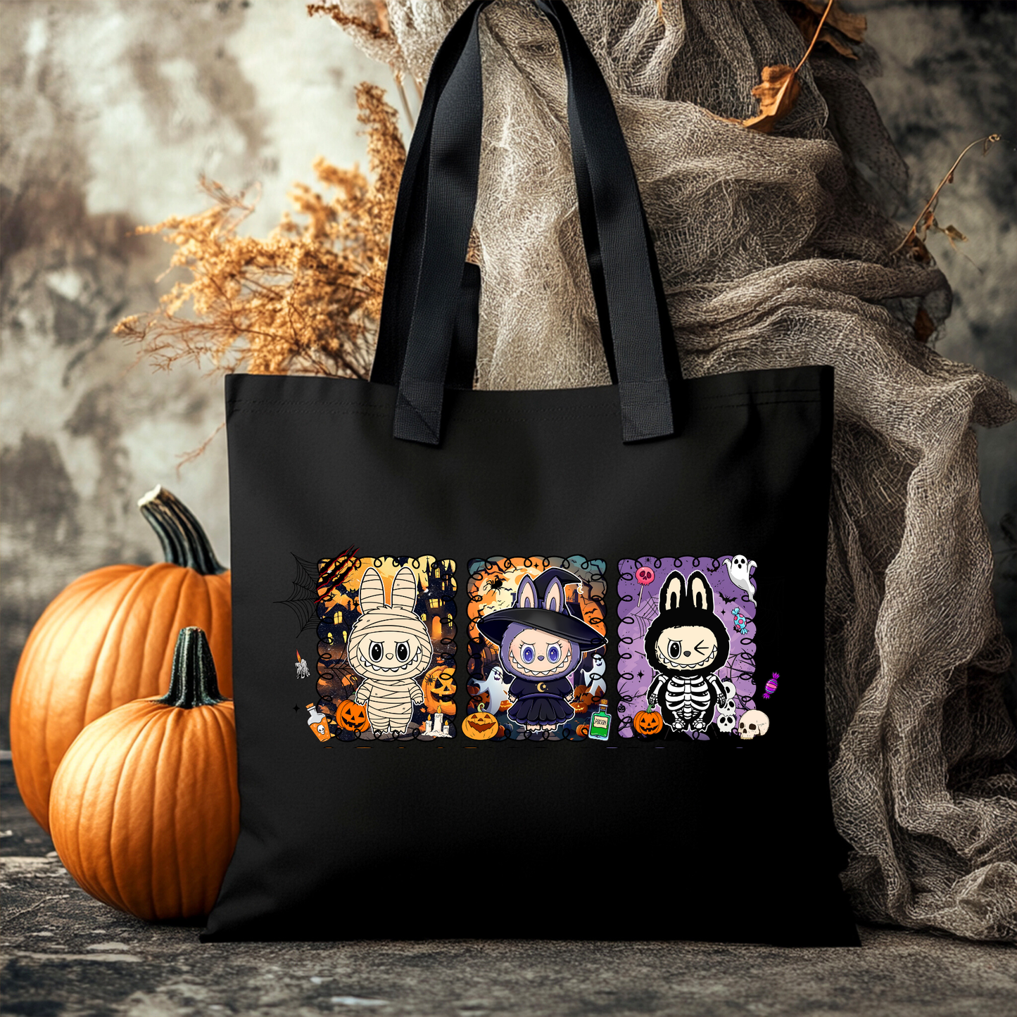 Sac d'Halloween réutilisable Labubu 3