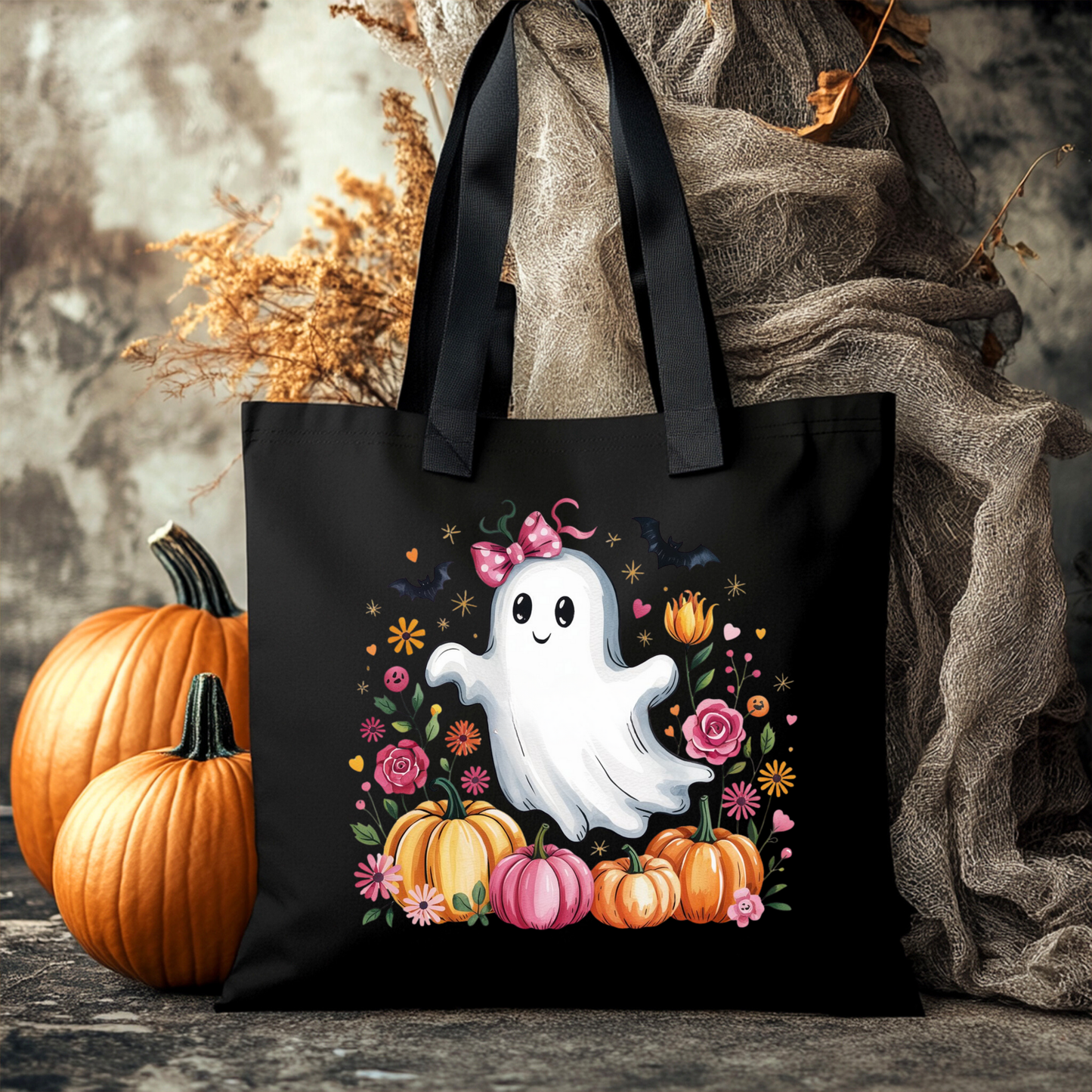 Sac d'Halloween réutilisable Petit fantôme 2