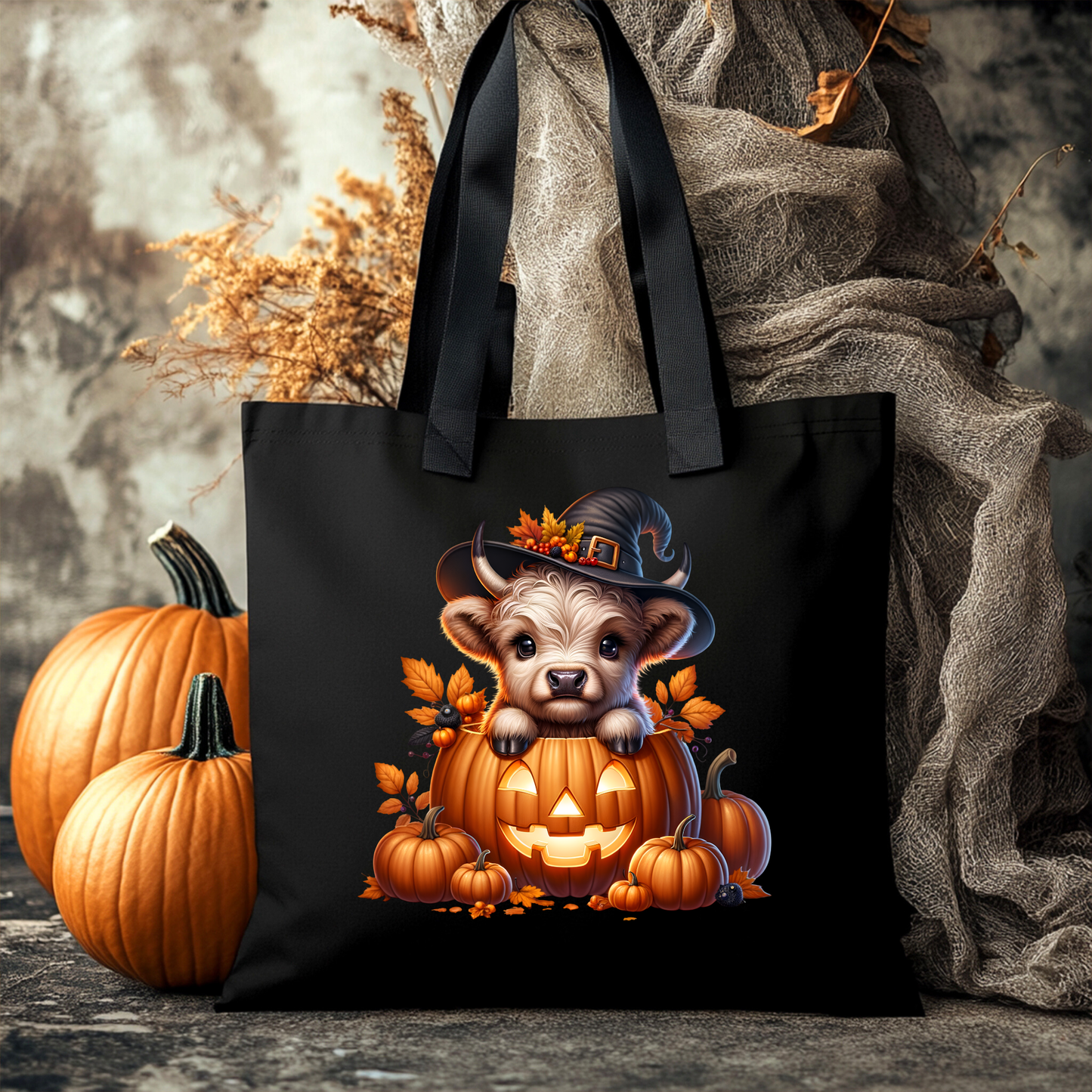 Sac d'Halloween réutilisable Vache 2