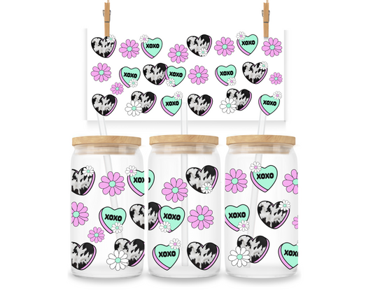 Gobelet - XoXo - Rose et Turquoise