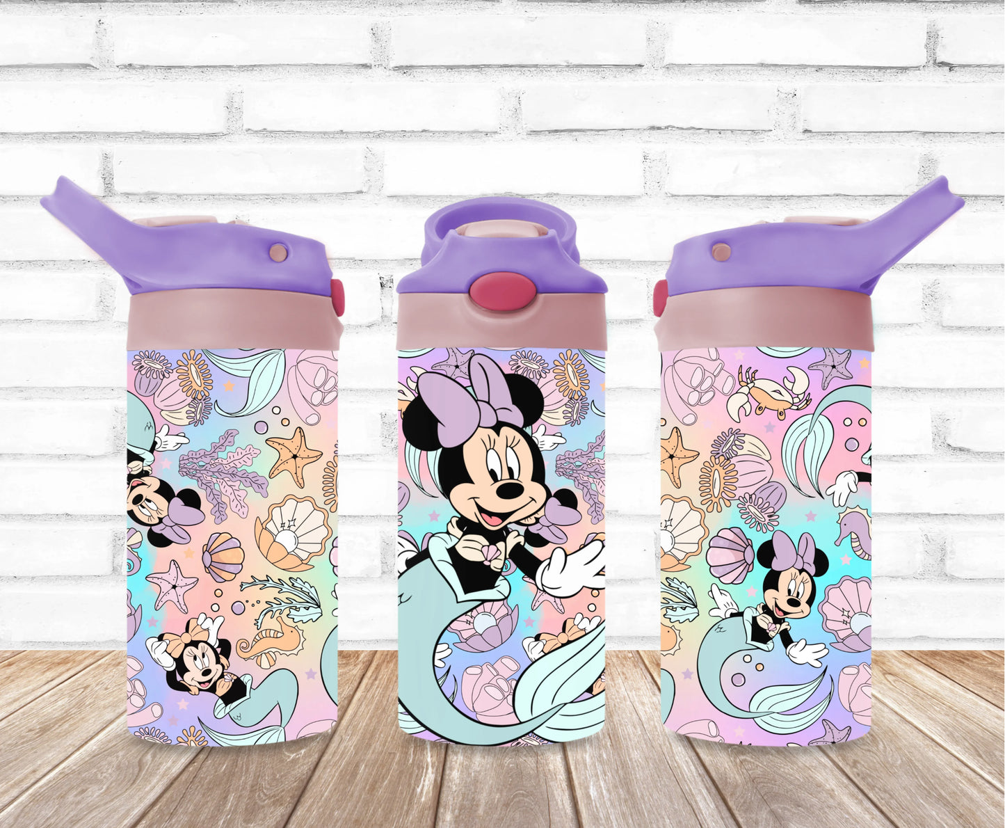 Bouteille d'eau 12 oz - Minie- Nom personnalisé