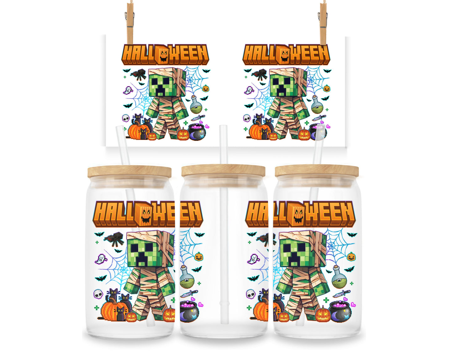 Gobelet - Halloween - Minecraft