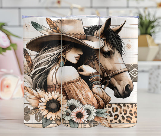 Thermos - Femme et Cheval