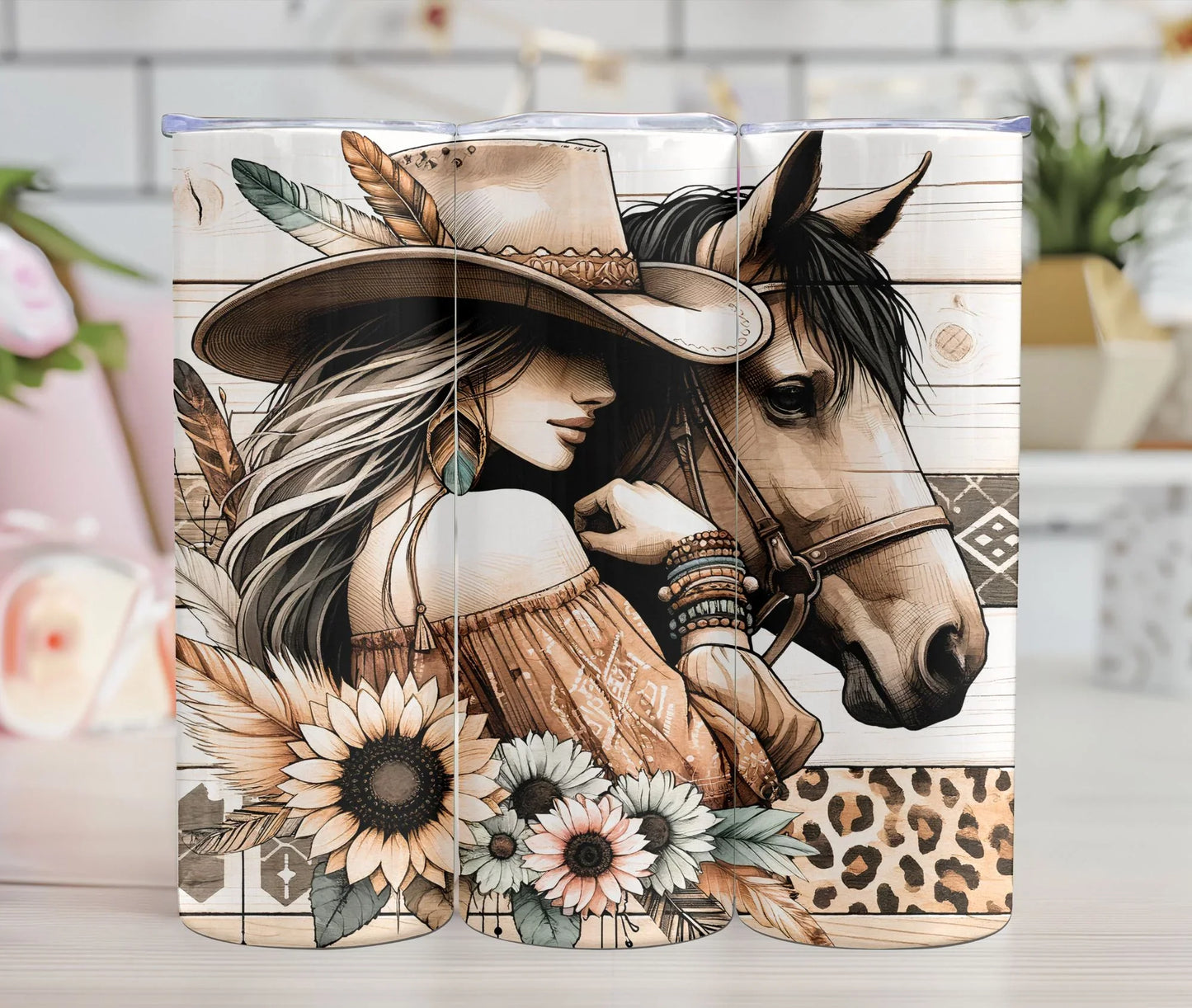 Thermos - Femme et Cheval