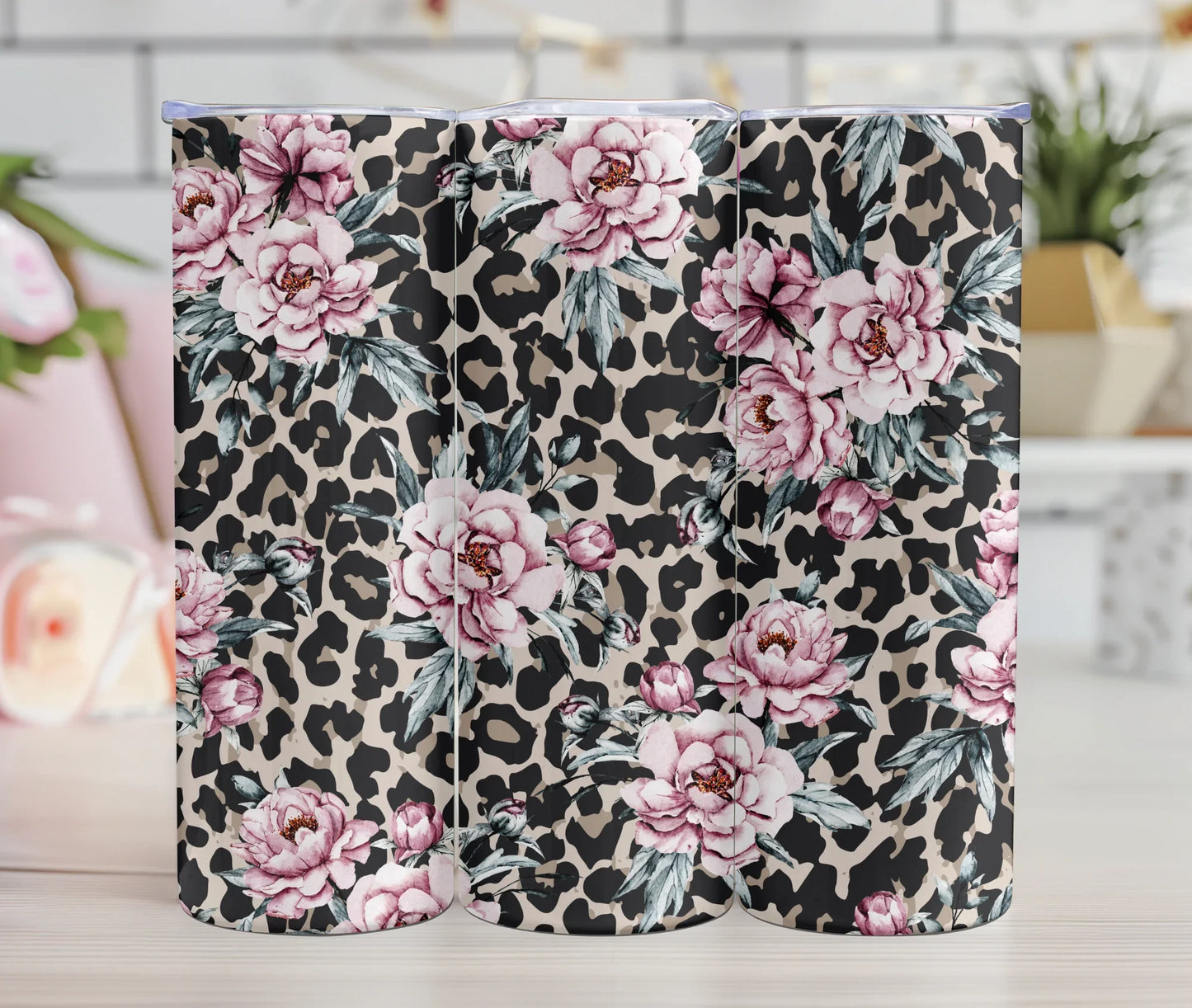 Thermos - Féline florale