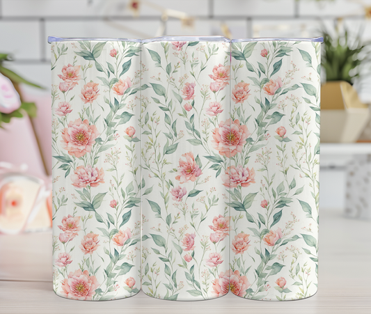 Thermos - Fleurs roses