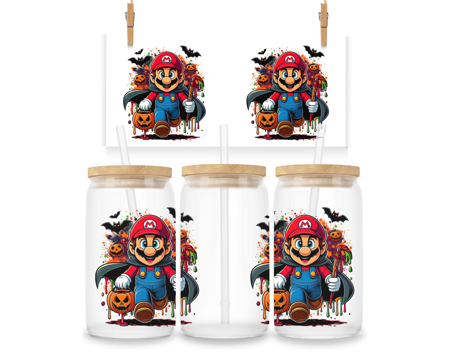 Gobelet - Halloween - Mario 1