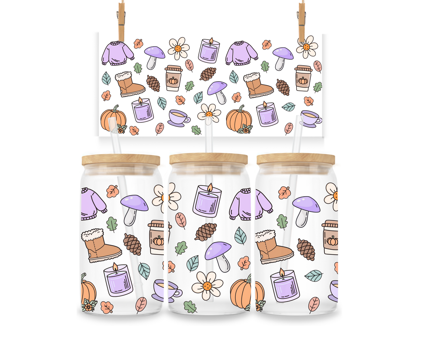 Gobelet - Automne Cozy - Mauve