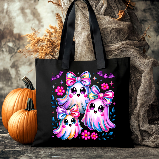 Sac d'Halloween réutilisable Petits fantômes 1