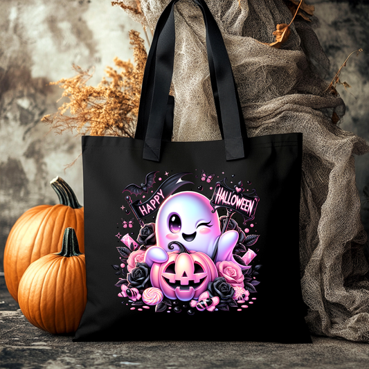 Sac d'Halloween réutilisable Petit fantôme 4