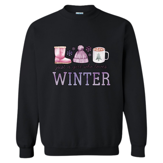 Crewneck - Girl Love Winter