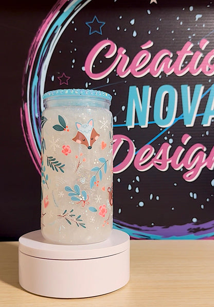 Snowglobe en acrylique - 16 oz - Collection Nature/Hiver