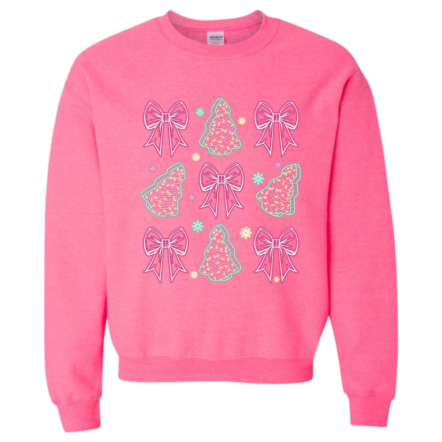 Crewneck - Néon - Sapins et Boucles