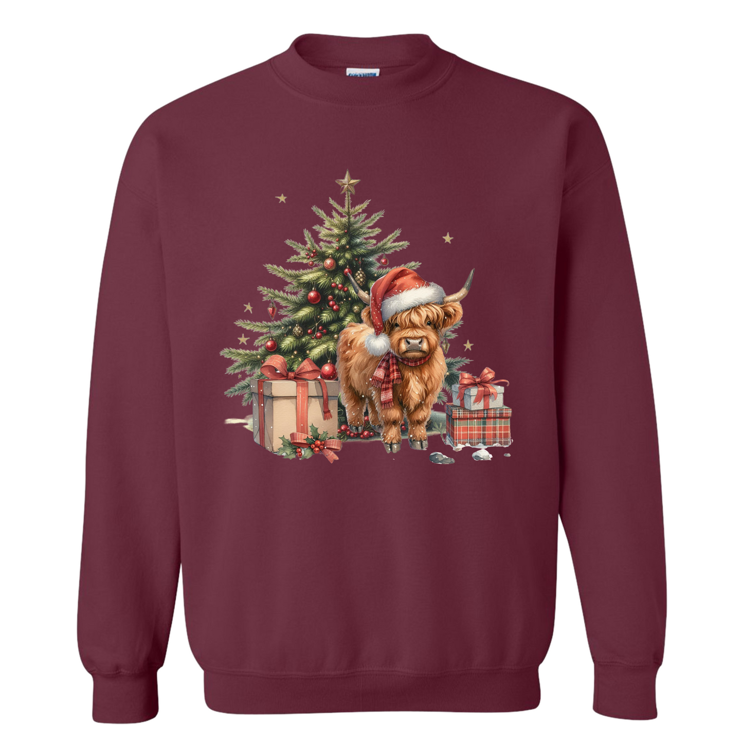 Crewneck - Highland Cow - Christmas