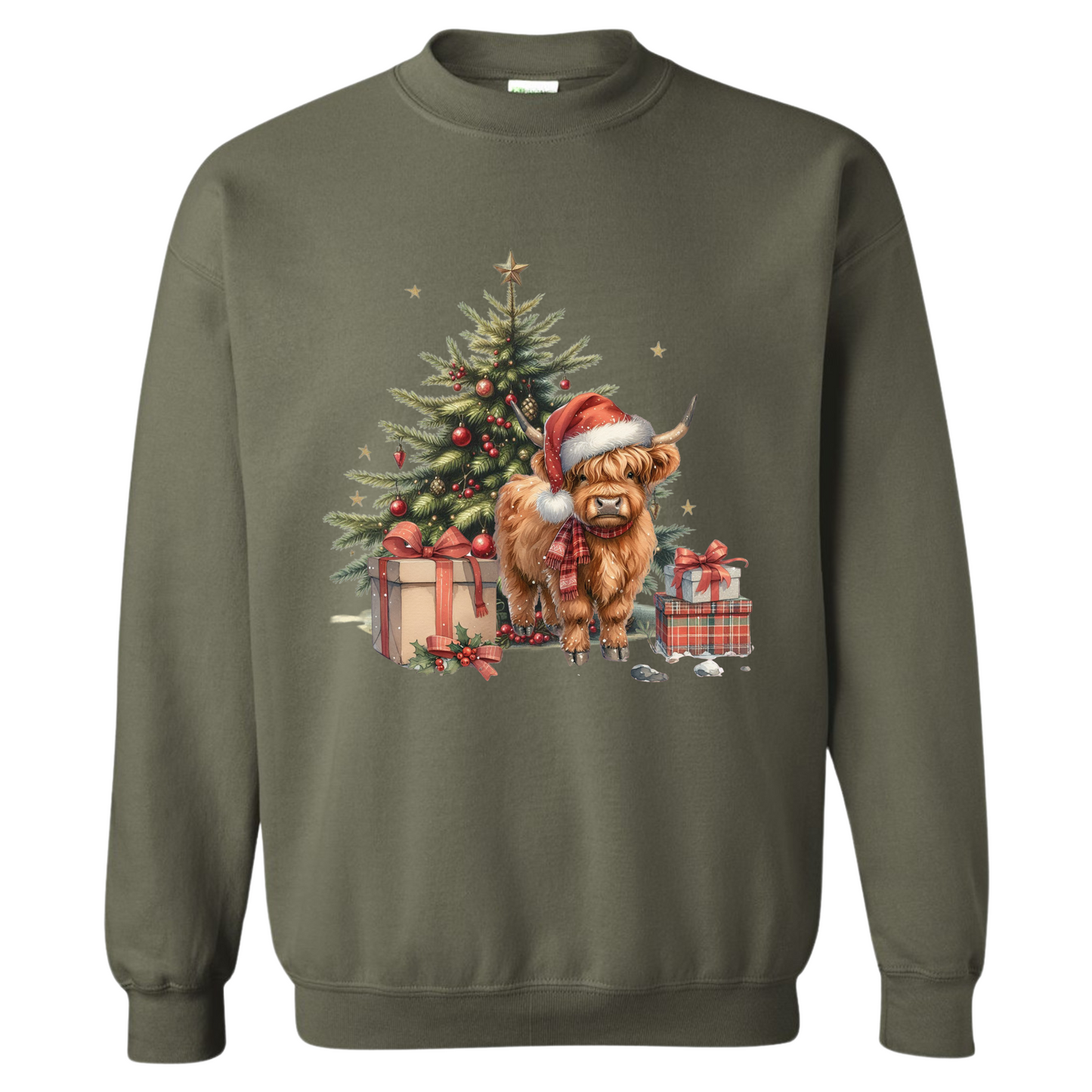 Crewneck - Highland Cow - Christmas