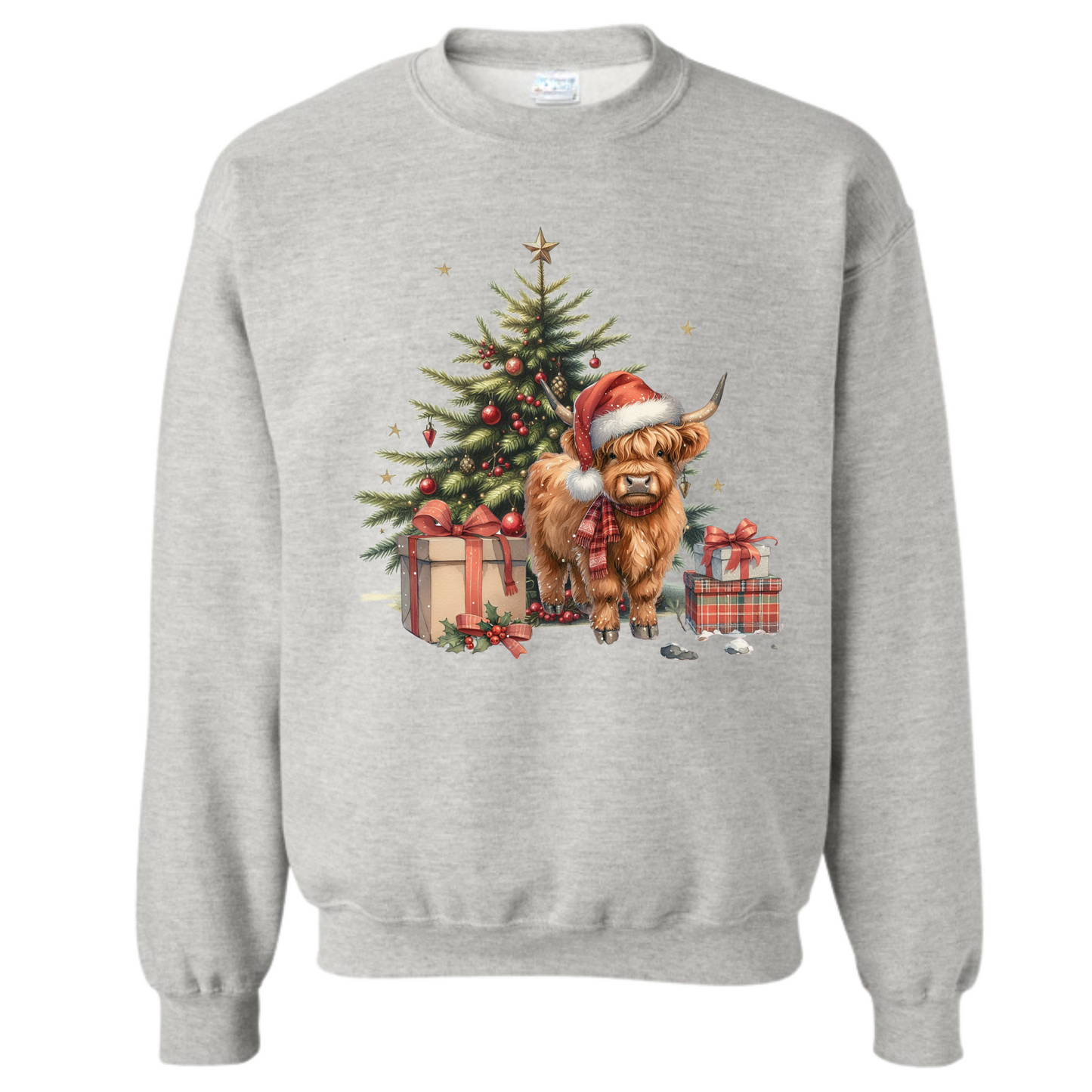 Crewneck - Highland Cow - Christmas