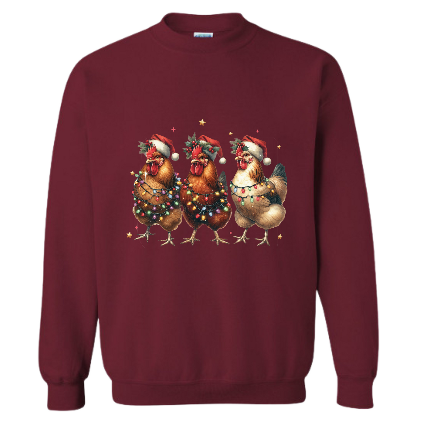 Crewneck - Poules - Noël