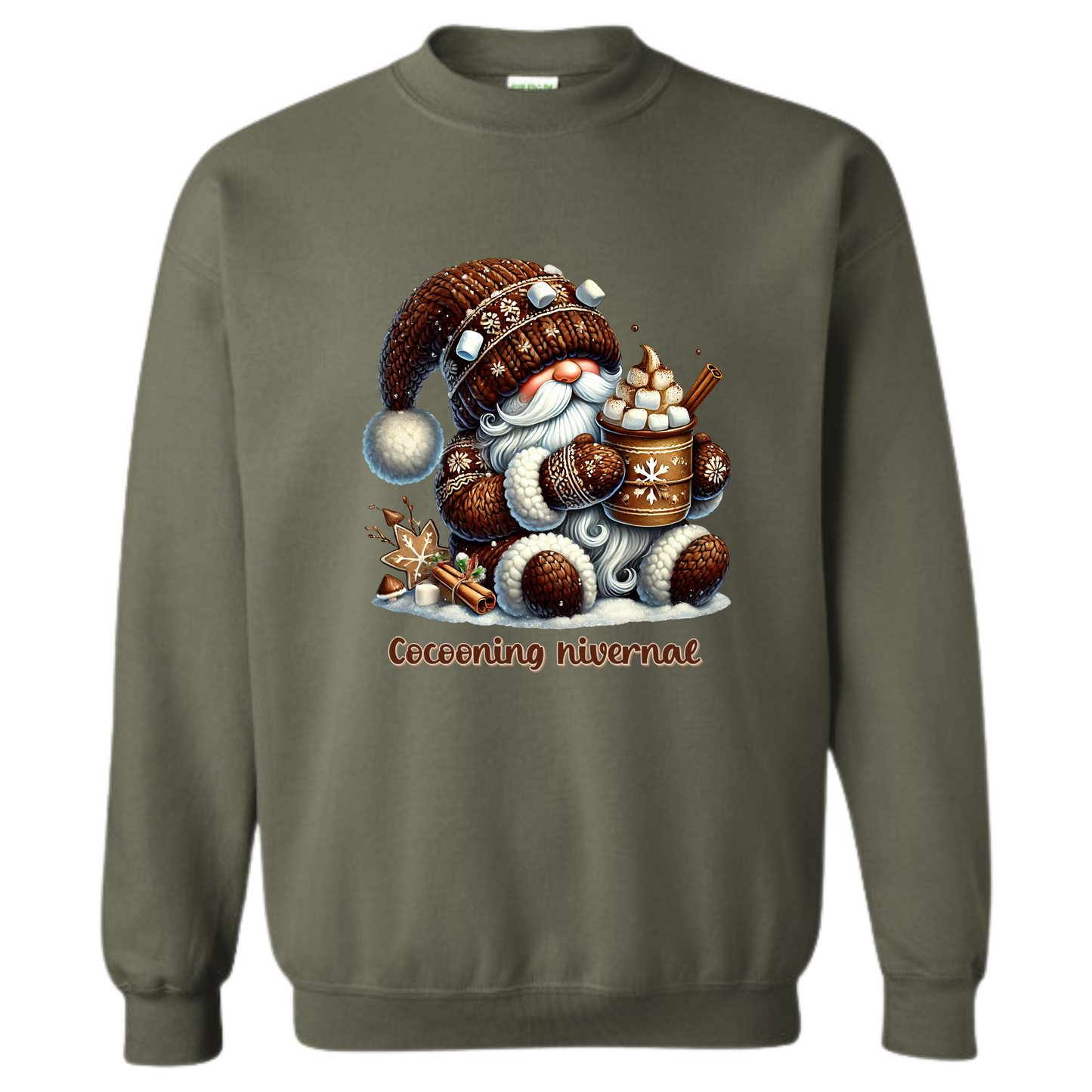 Crewneck - Gnome - Cocooning Hivernal