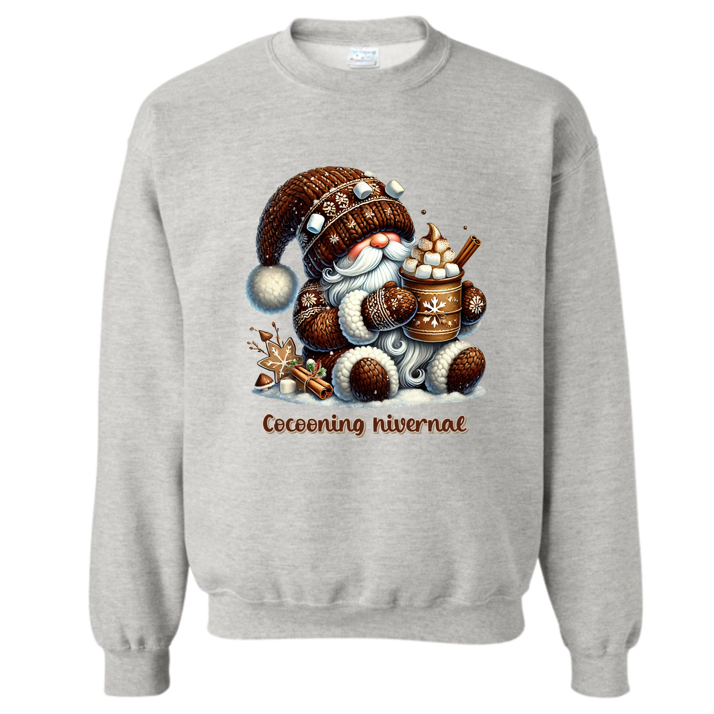 Crewneck - Gnome - Cocooning Hivernal