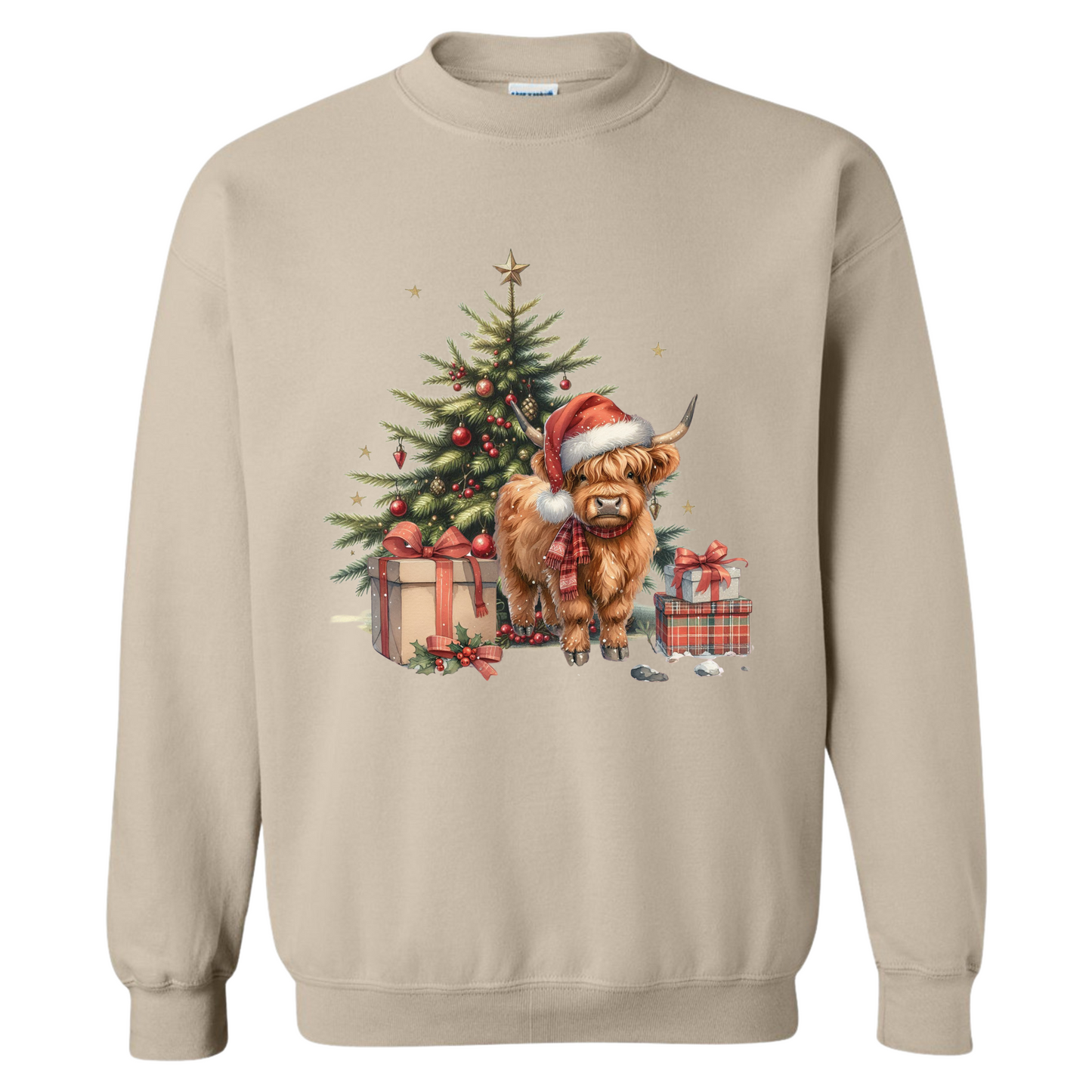 Crewneck - Highland Cow - Christmas