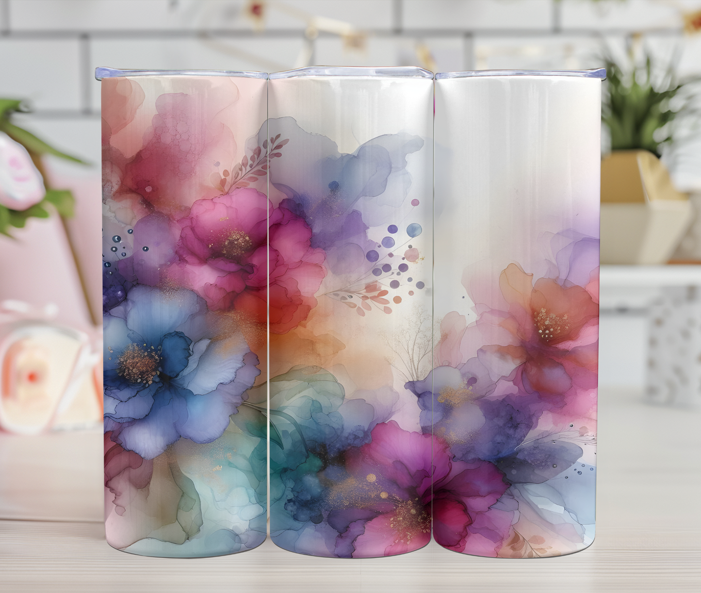 Thermos - Fleurs - Watercolor