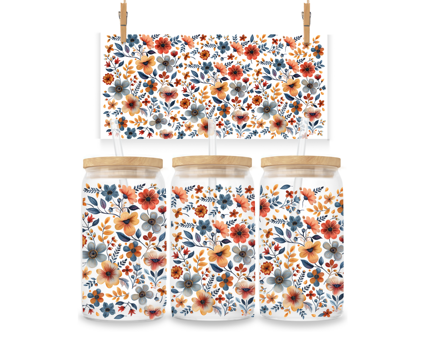 Gobelet - Automne en fleurs